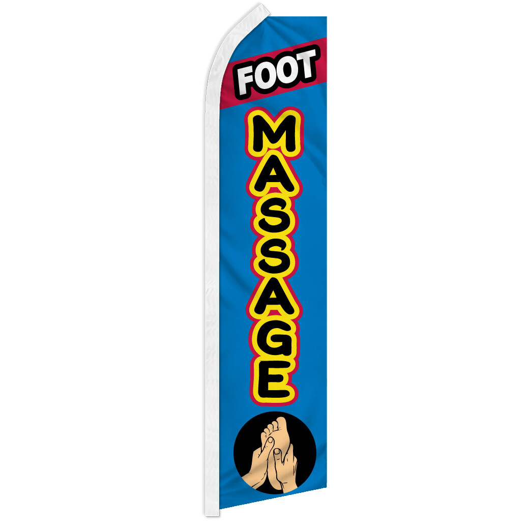 Foot Massage Swooper Flutter Advertising Feather Flag Beauty Services Spa