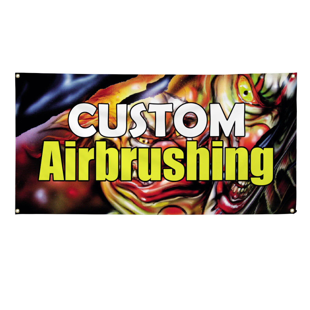 Vinyl Banner Multiple Sizes Custom Airbrushing Advertising Printing Business