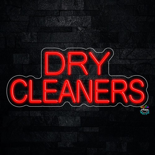 Dry Cleaners LED Neon Sign 24&Prime;L x 10&Prime;H #32239