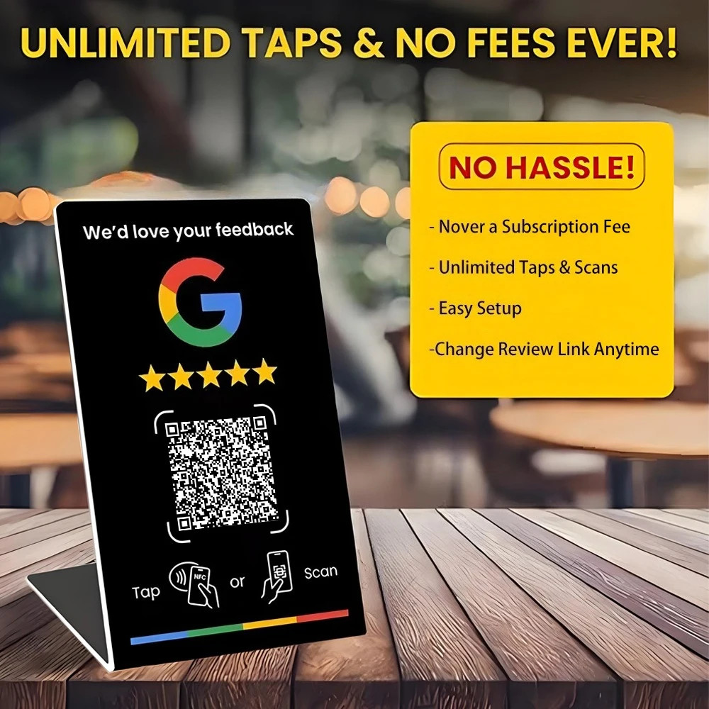 Programmable NFC215 for Google Review Card NFC Station Table 13.56Mhz QR Code Ca