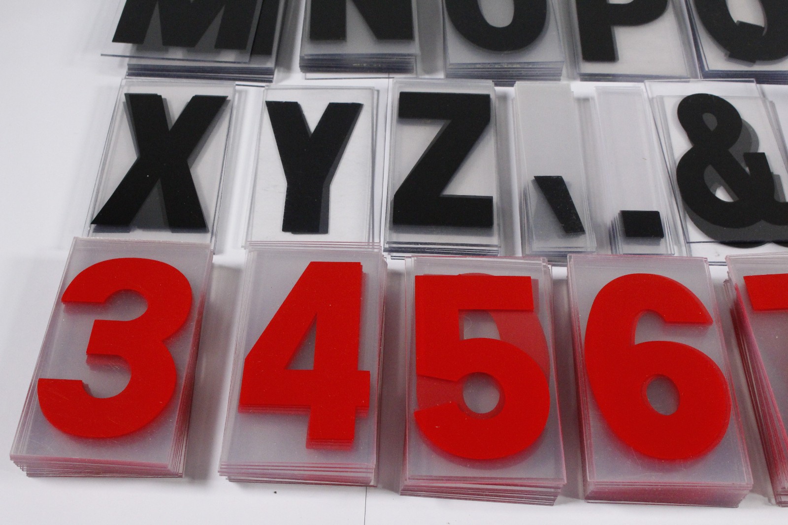 (480) Marquee Sign Letters Numbers Symbols 5&Prime; Various Width Acrylic Church