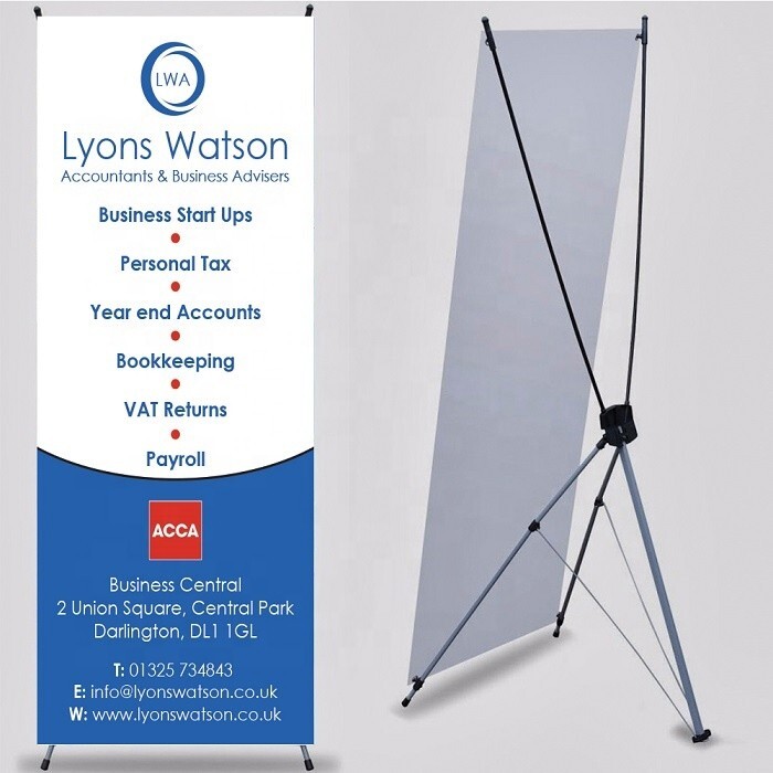 X Banner Stand & Signs Customize Banner for Trade Show and Display