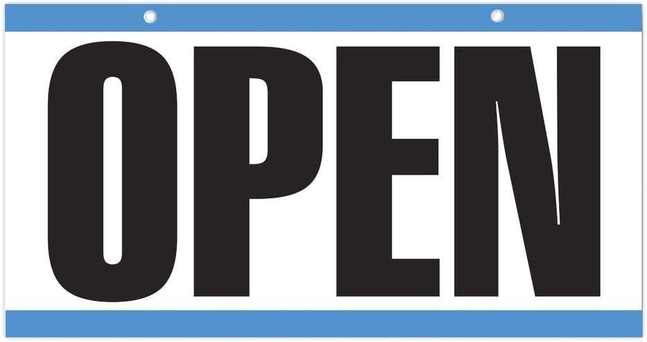 Headline Sign 9395 Double-Sided Open/Closed/Will Return Sign with Clock Hands, 6
