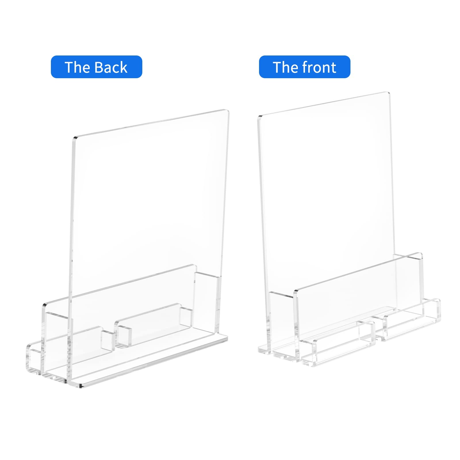 NIUBEE 2-Pack Acrylic Brochure Holder 8.5*11 inches , 2 Pack 8.5*11, clear