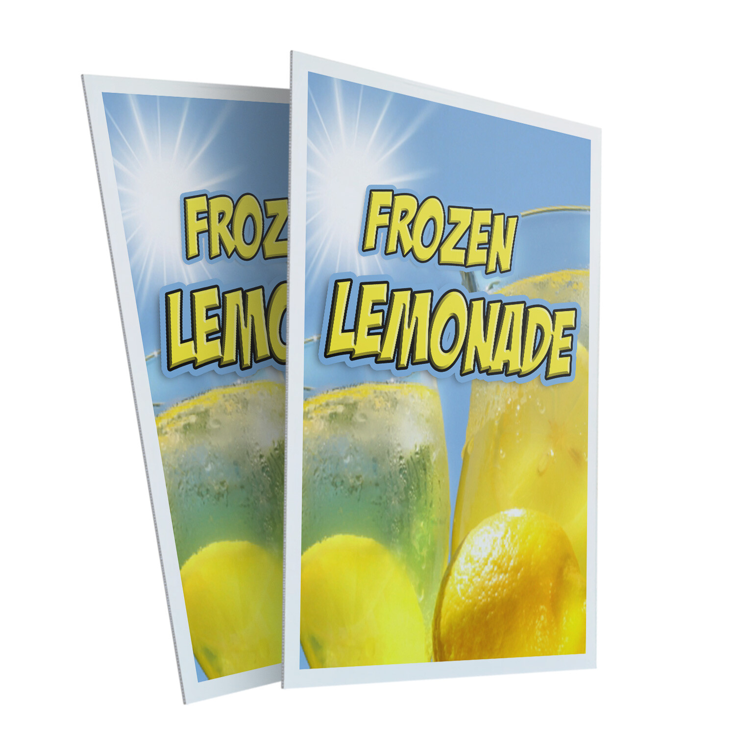 A-frame Sidewalk Frozen Lemonade 24&Prime; x 36&Prime; Double Sided A-Frame Sidewalk Sign