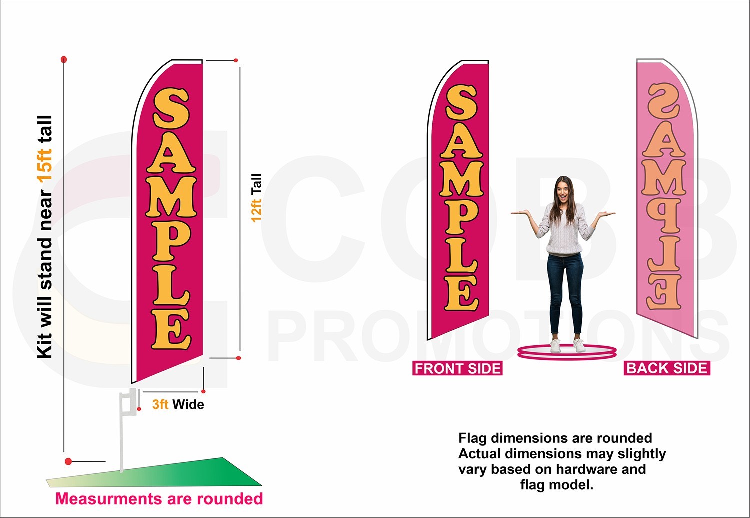 12ft Happy Holidays Christmas Tree Feather Flag Sale Outdoor Advertisement