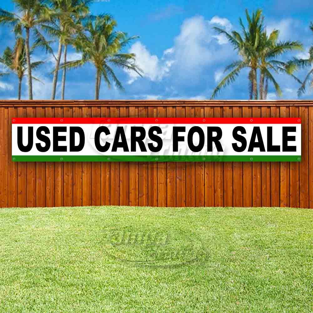 USED CARS FOR SALE Advertising Vinyl Banner Flag Sign LARGE HUGE XXL