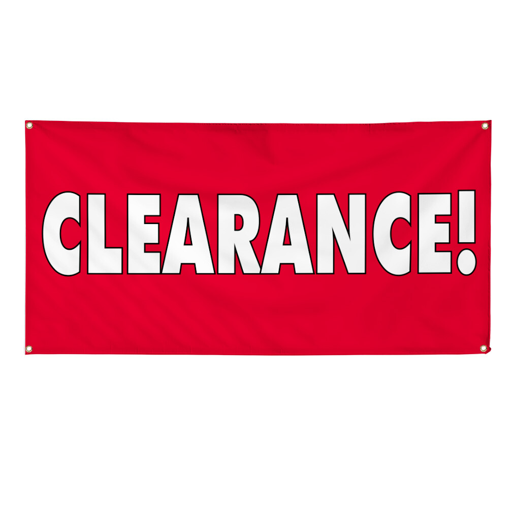 Vinyl Banner Multiple Sizes Clearance! Outdoor Advertising Printing Business