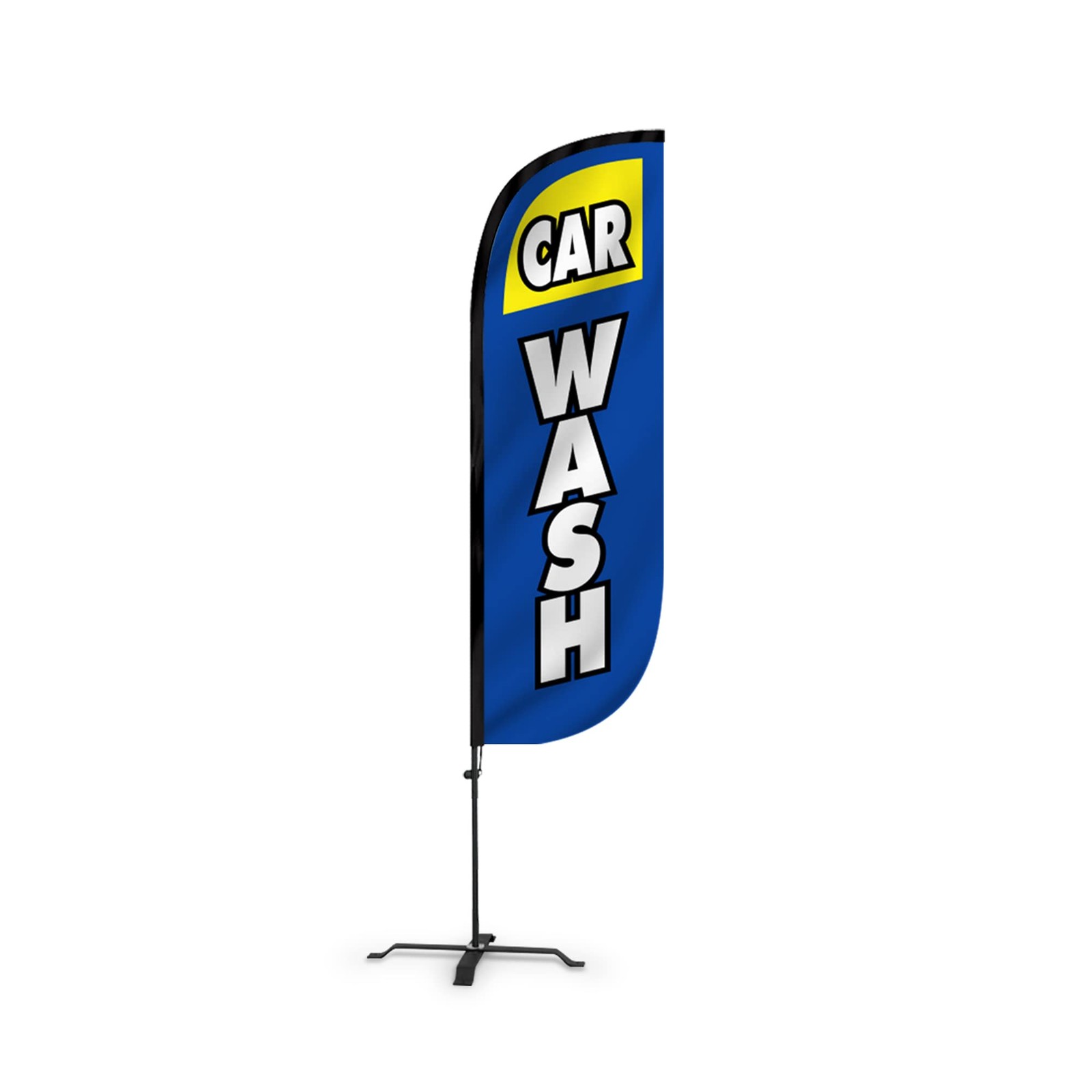 Lookourway Feather Flag Set – 5Ft Tall Advertising Banner Flag Pole Kit And