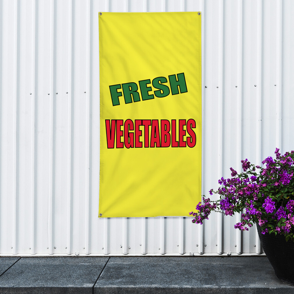 Vertical Vinyl Banner Multiple Sizes Business Weatherproof Industrial Yard Signs