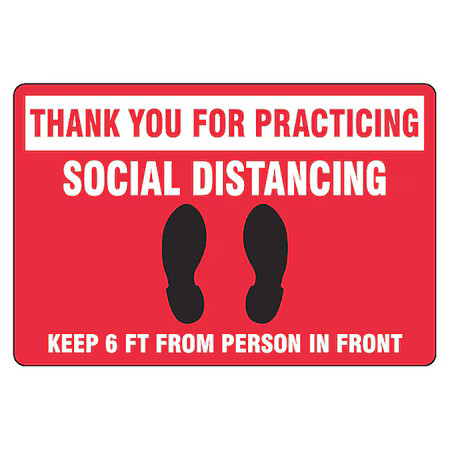 Zoro Select Psr301 Floor Sign, 12 In H, 18 In W, Vinyl, English, Psr301, Psr301