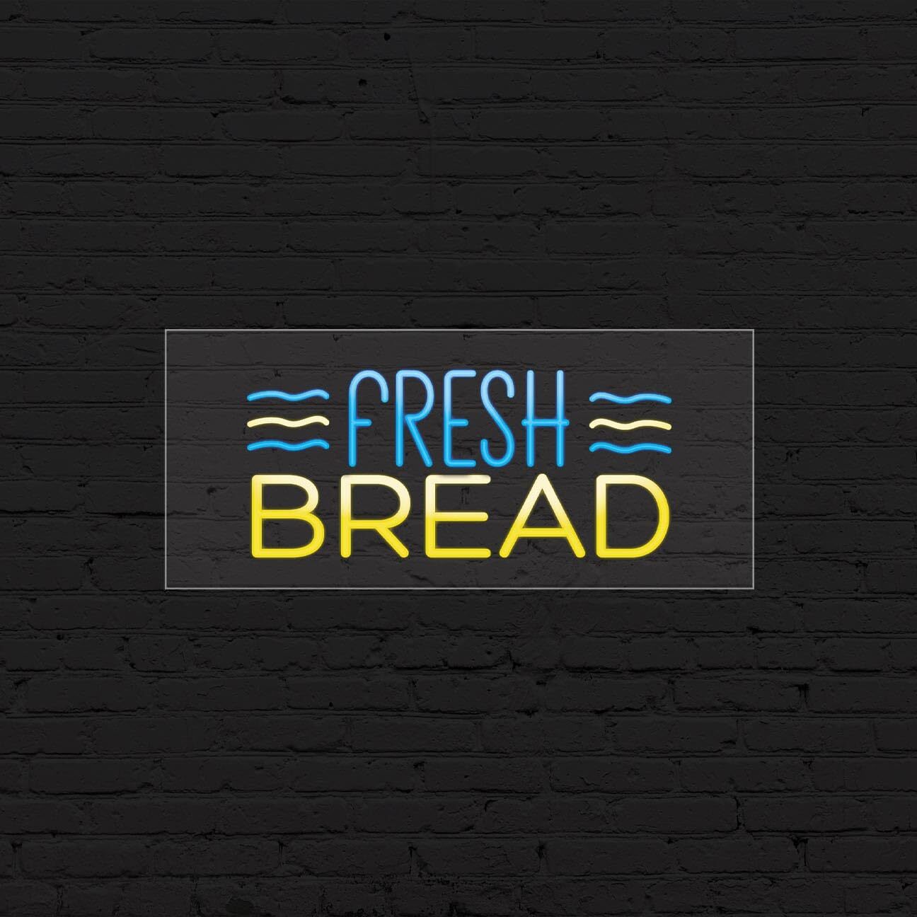 Fresh Bread Sign for Business Displays | LED Flex Neon | 32&Prime;W x 13&Prime;H x 1&Prime;D