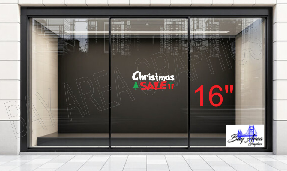Christmas SALE Vinyl Window Sign Exterior Waterproof Oracal 651 made in USA