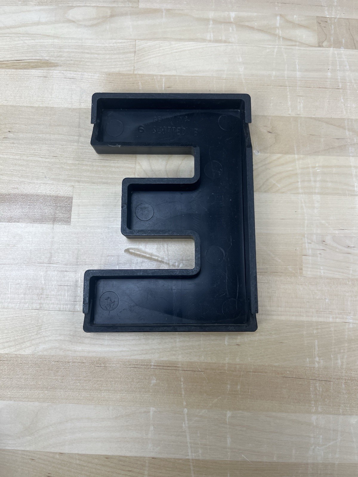 Wagner Sign Group Inc. 6&Prime; Slotted Black Plastic Exterior Sign Letters