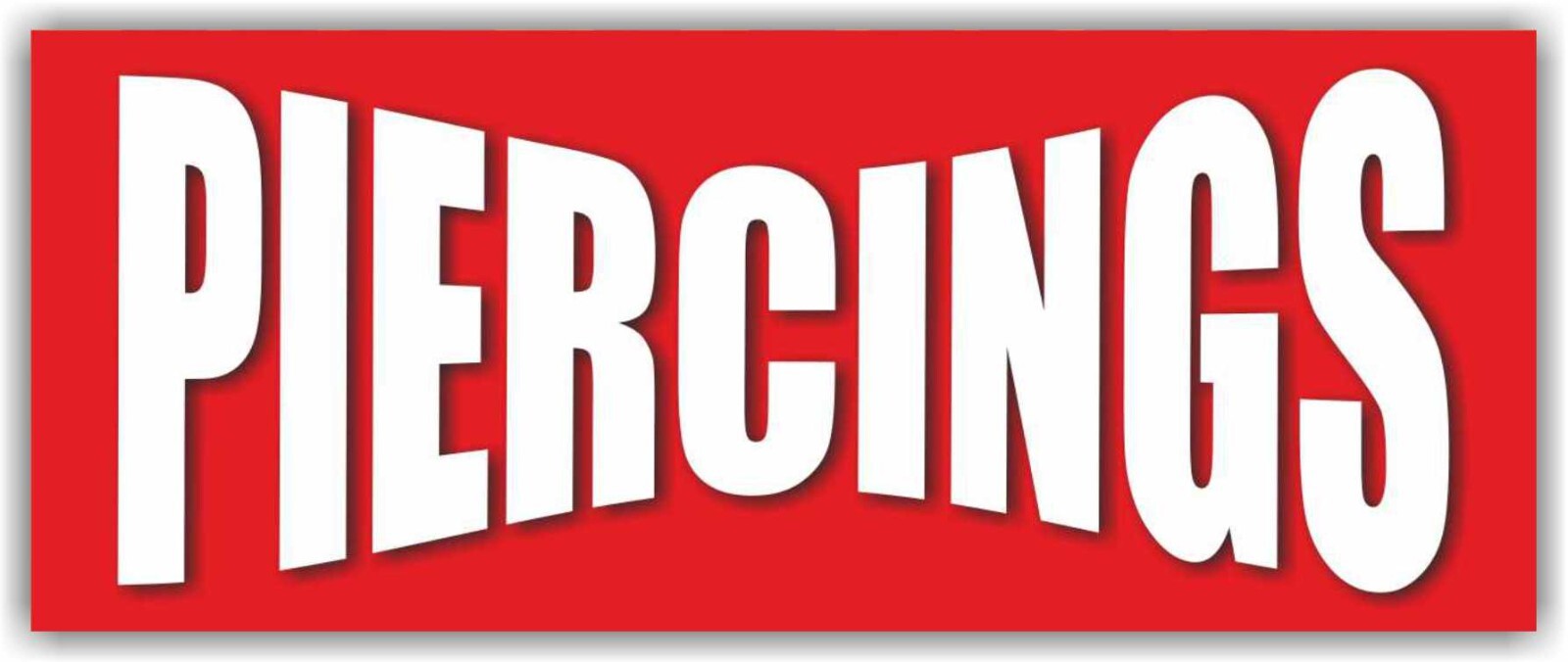PIERCINGS Advertising Banner Vinyl Mesh Sign tattoo temporary color body