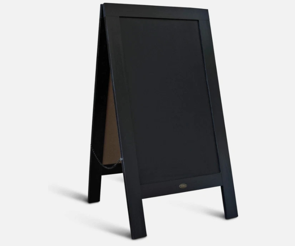 Pizarra con marco de 40 x 20, ideal para menús de restaurantes y cafeterías NEW