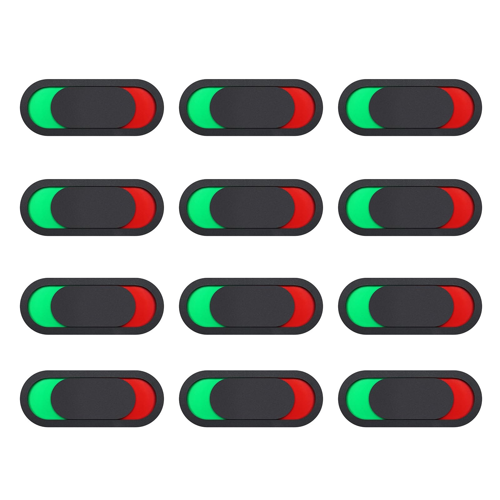 12 Pack Magnetic Privacy Sign for Office Door, Blank Red Green Slider Indicat…