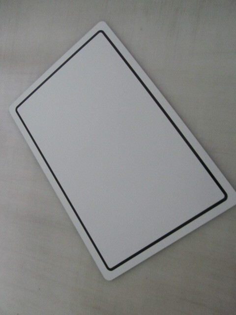 18&Prime;x12&Prime; White with Black Outline Aluminum Metal Sign Blank