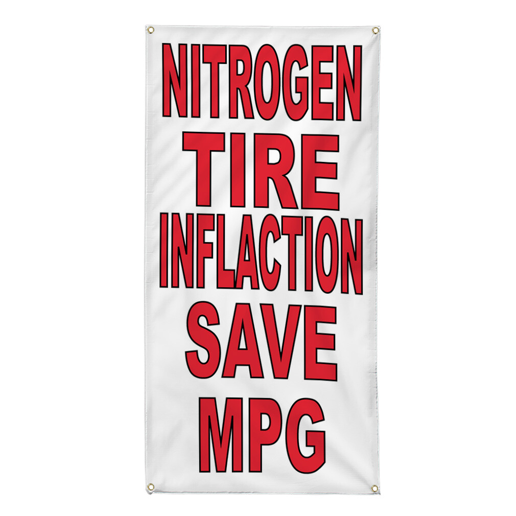 Vertical Vinyl Banner Multiple Sizes Outdoor Weatherproof Industrial Yard Signs