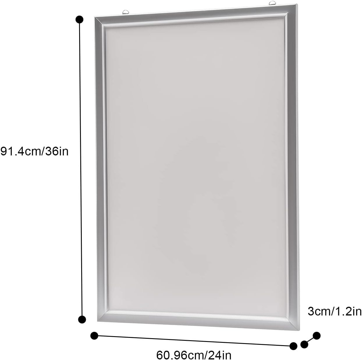 Angelcitycc 24 X 36 Inch LED Movie Poster Frame Home Theater Wall Mounted Advert