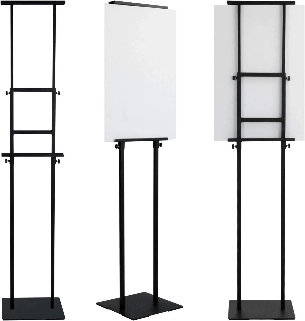Klvied Heavy Duty Poster Stand with Non-Slip Mat Base, Adjustable Pedestal Si…