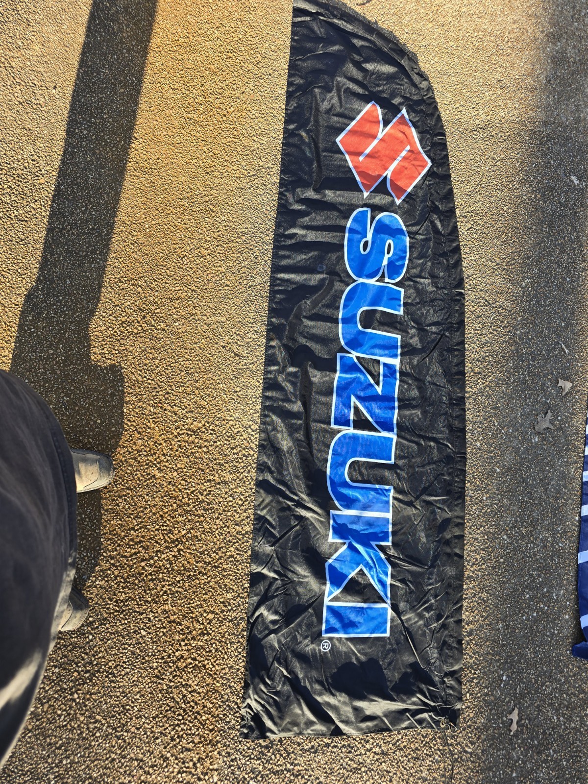Suzuki PRO Shop 15ft Feather Banner Swooper Flag Kit – INCLUDES 15FT POLE KIT…