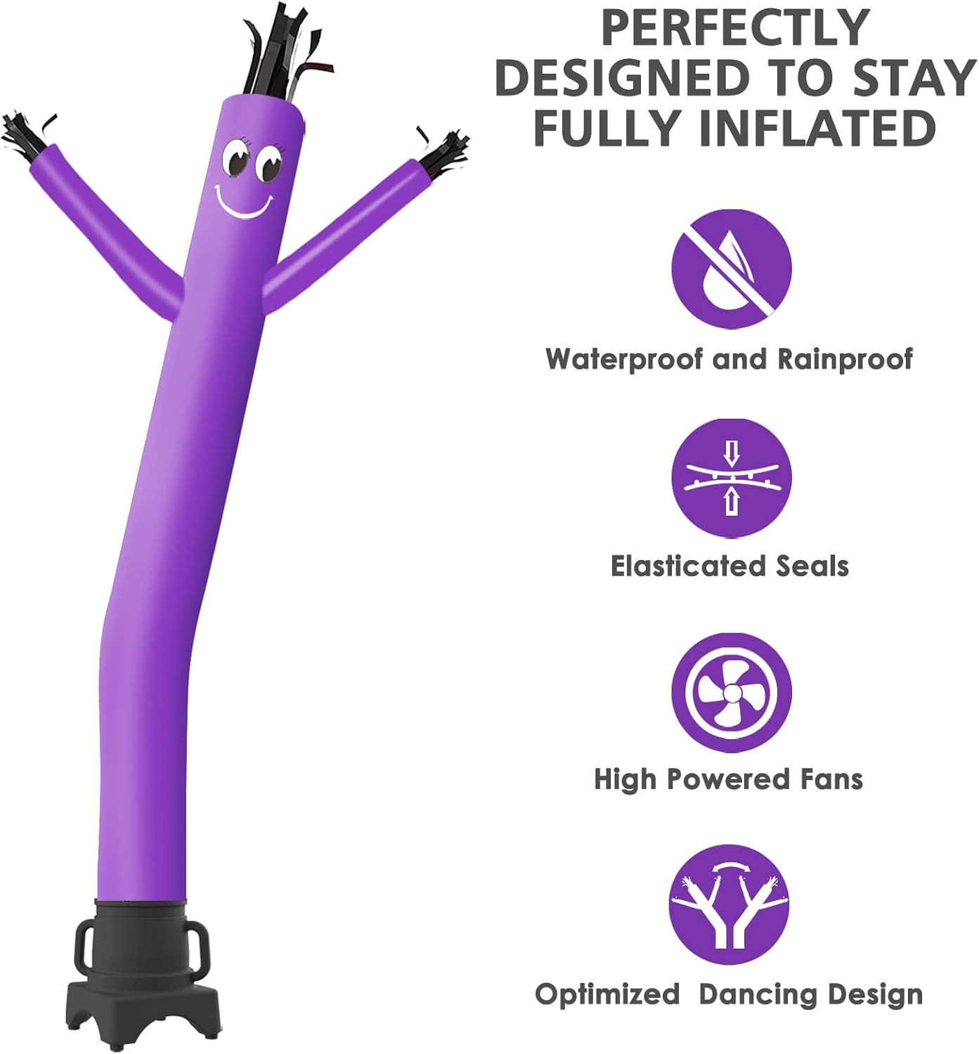 8FT Fly Puppet Dancer with 1/3Hp Blower Complete Set (Purple)