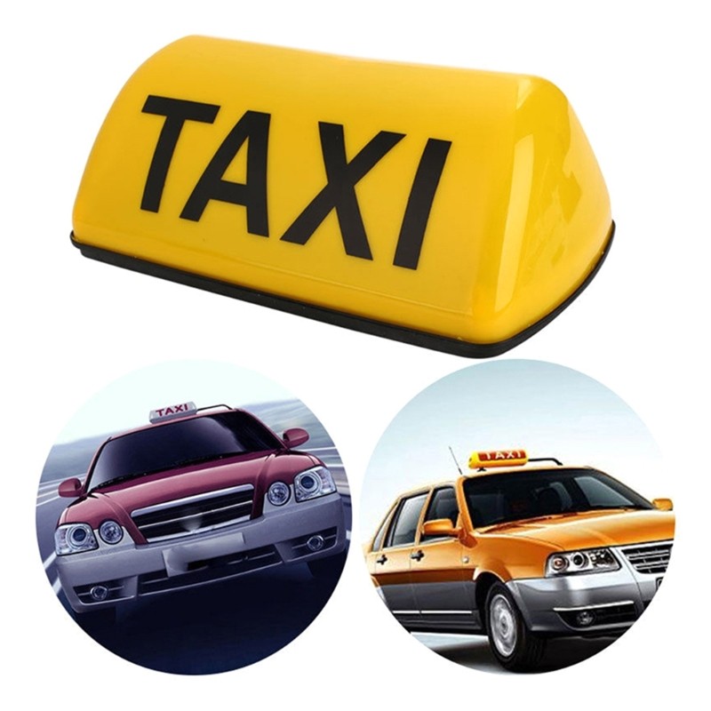 Led Illuminated Cab Roof Sign Lamp Vehicle Taxi Top Light Dome Universal