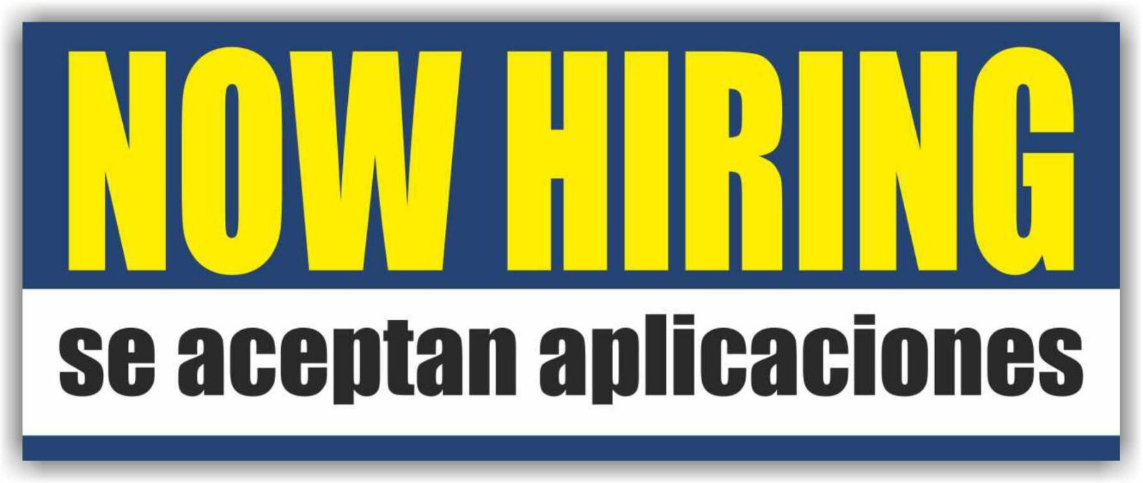 NOW HIRING ACEPTAN APLICACIONES Advertising Banner Vinyl Mesh Sign APPLICATIONS