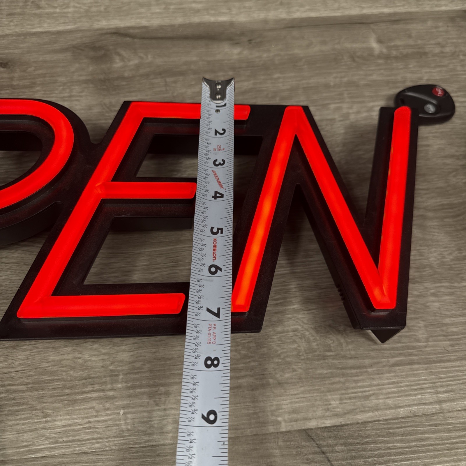 Led Bright Red Hanging Open Sign Great For Bars, Restaurants, Garage 7 X 18”