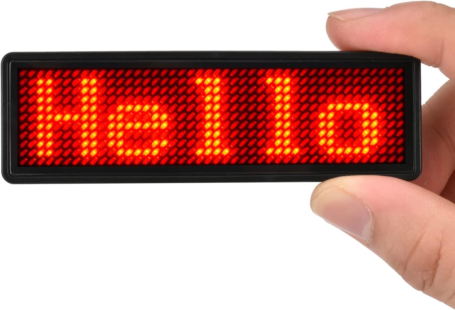 LED Name Tag, Rechargeable Wireless Bluetooth LED Name Badge Reuseable Price Tag