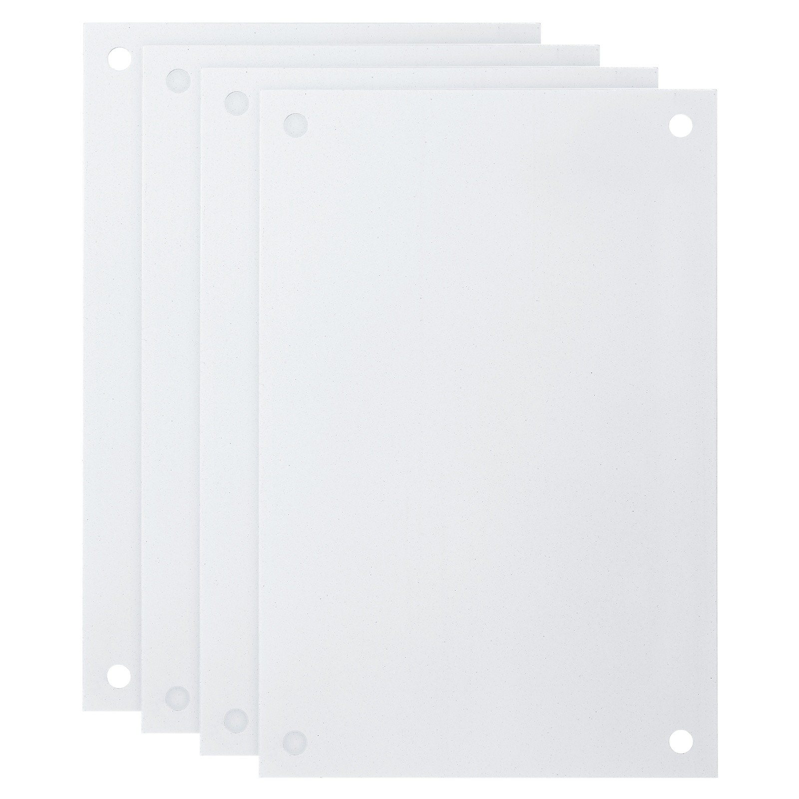 4 Pcs White Blank Metal Sign, 11.8×7.9&Prime; Blank Sublimation Signs(0.04&Prime; Thickness)