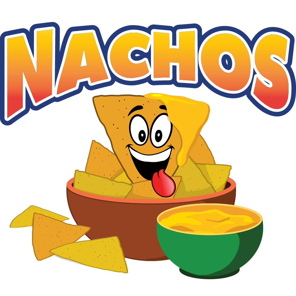 NACHOS Concession Decal sign cart trailer stand sticker equipment