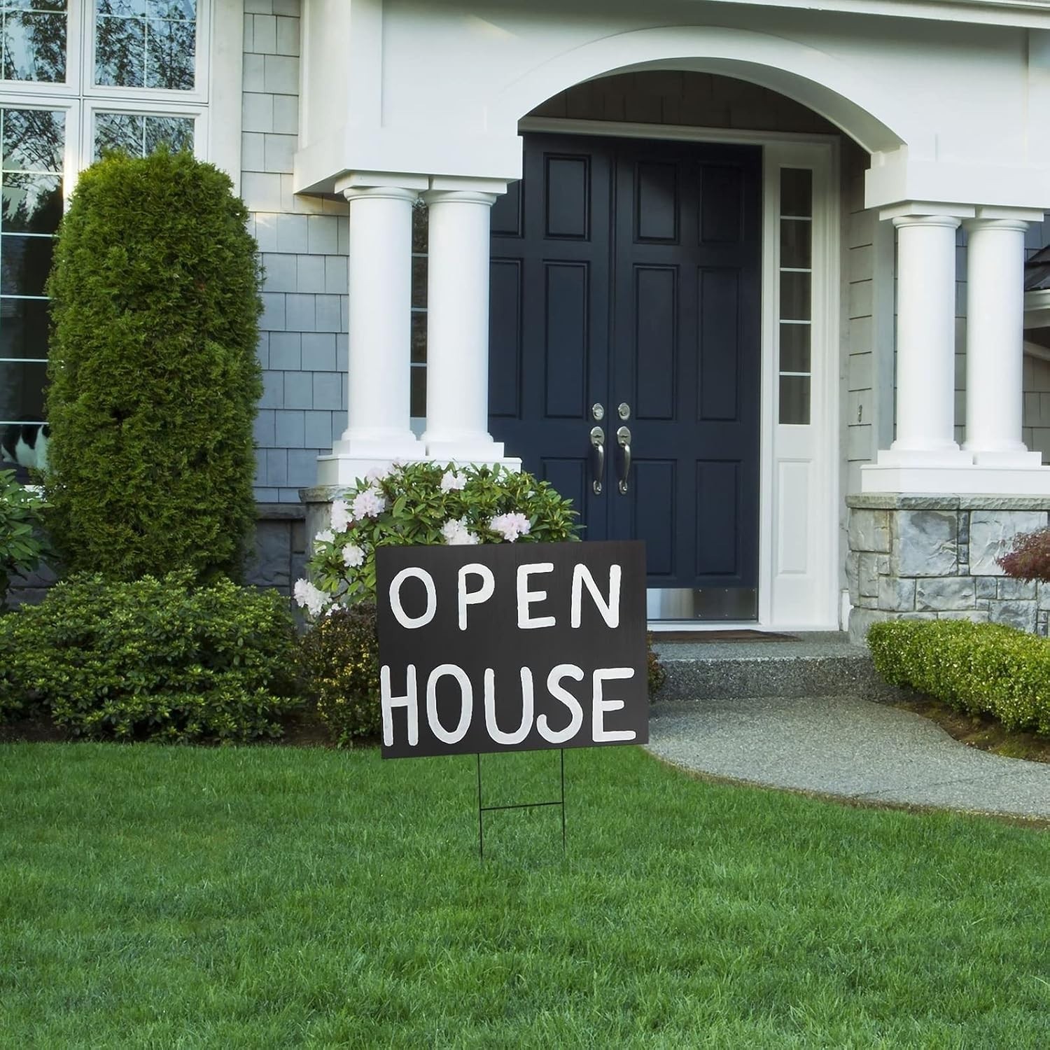 8 PACK Corrugated Plastic Board Yard Signs 24 x 36 in, Black 4mm – Blank Signs