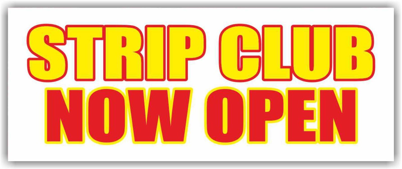 STRIP CLUB NOW OPEN Advertising Banner Vinyl Sign Adult Bar Girls Dance
