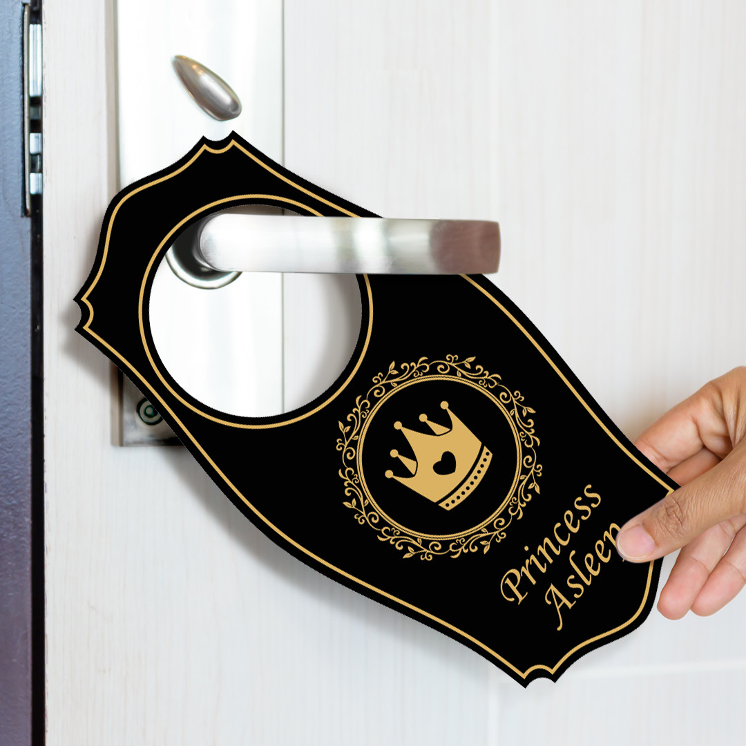 Signs ByLITA Princess Asleep Door Hanger