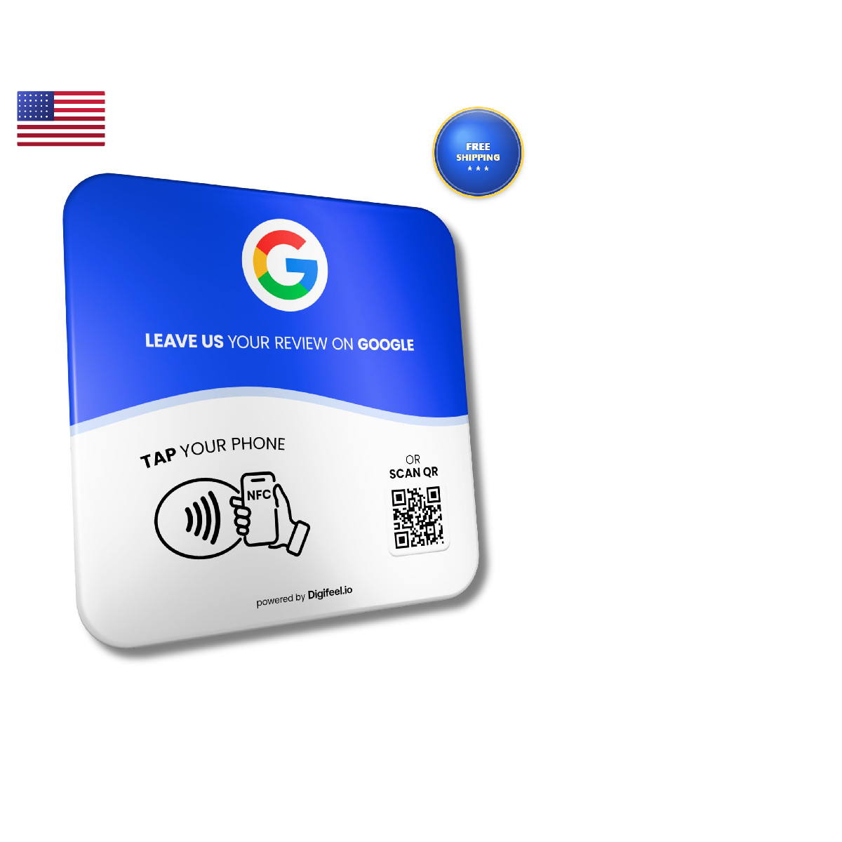 Digifeel Review Tap Card For Google Nfc Qr Code Customer Feedback Plate For All