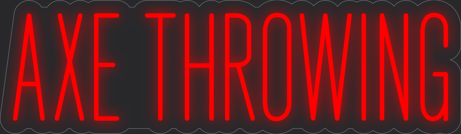 Axe throwing Neon LED Sign Business Wall Decor Lighted Store Sign 36 x 11 in.