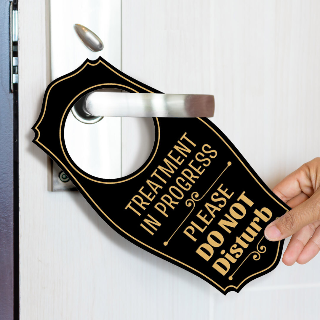 Treatment In Progress Please Do Not Disturb Door Hanger