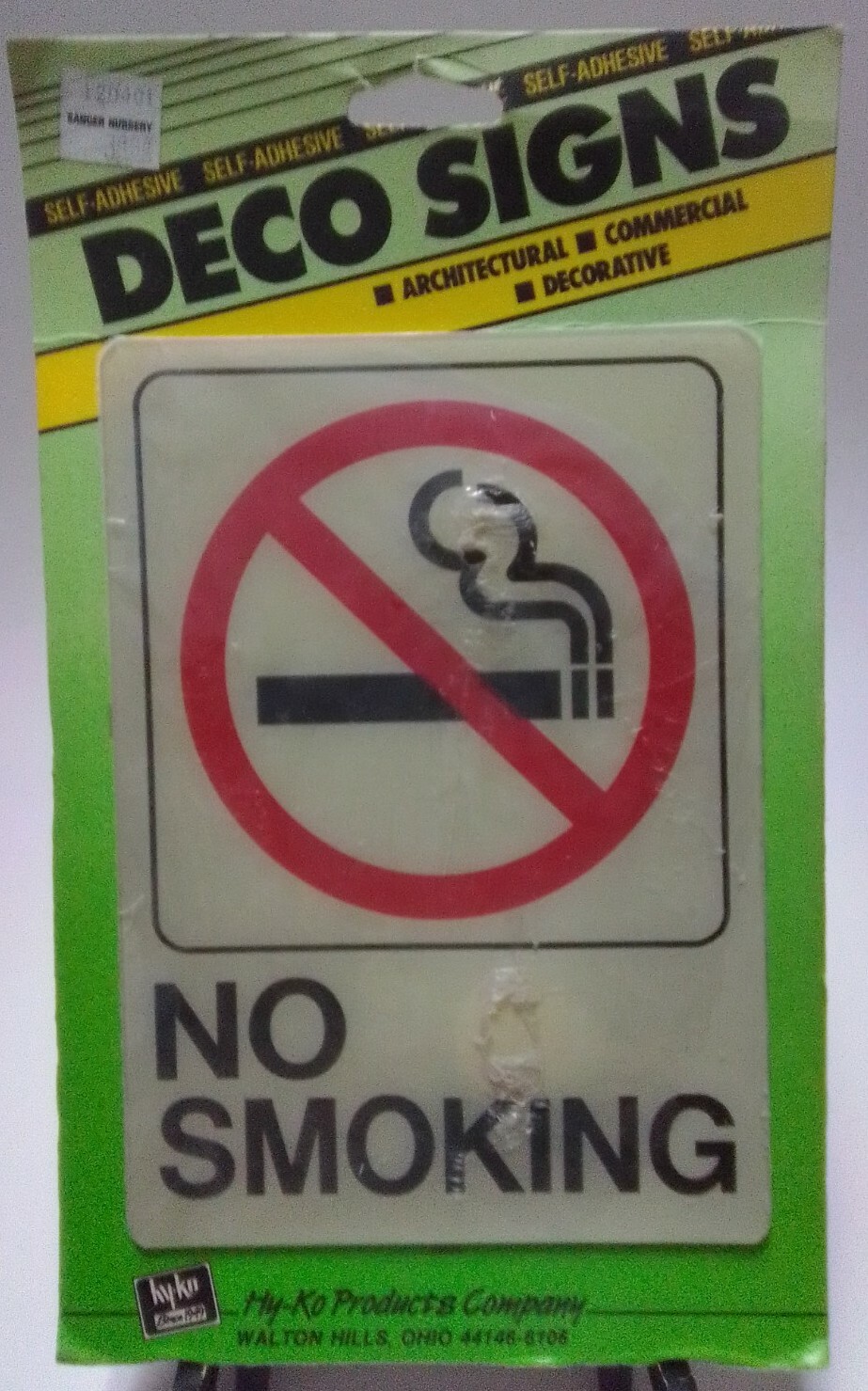 HY-KO Products D-20 « No Smoking » Sign 5&Prime; X 7&Prime; – Plastic Commercial (B13)