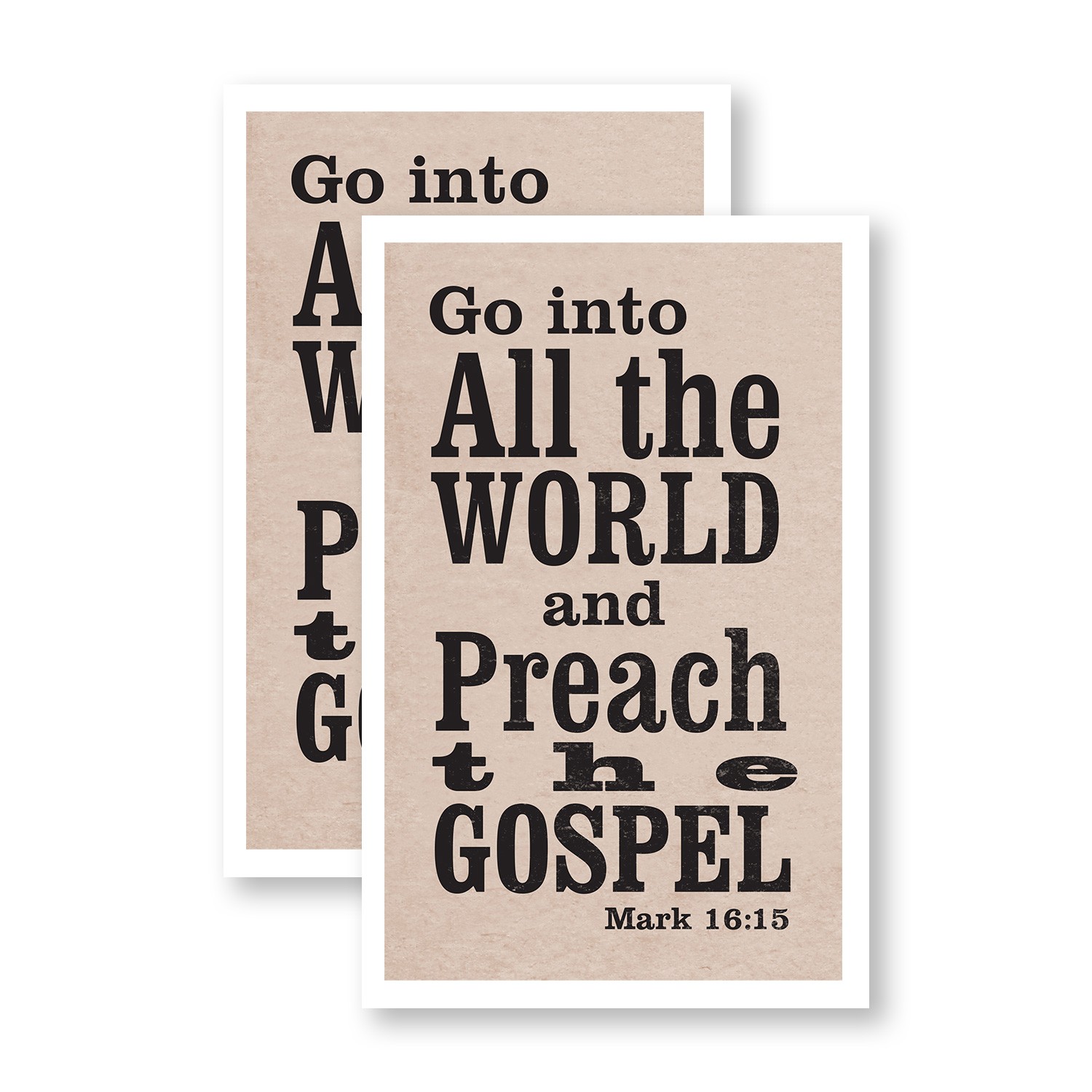 Go Into All The World Heavy Duty A-Frame Sidewalk Sign Inspirational Message