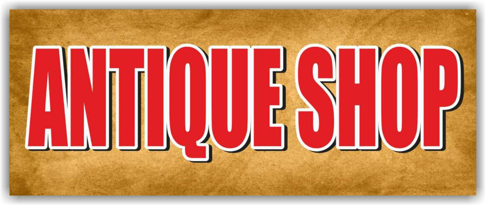 ANTIQUE SHOP Advertising Banner Vinyl Mesh Sign accessories coin collecting mall