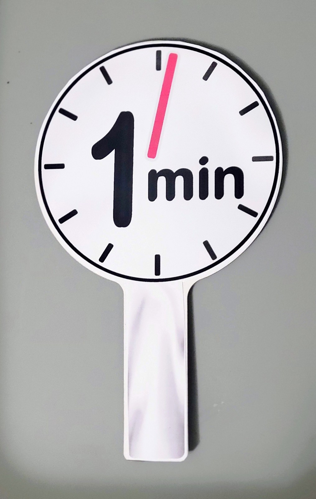 Speaker 3 Minute/ 1 Minute Time Warning Paddle-Waddle Card (file bin372)