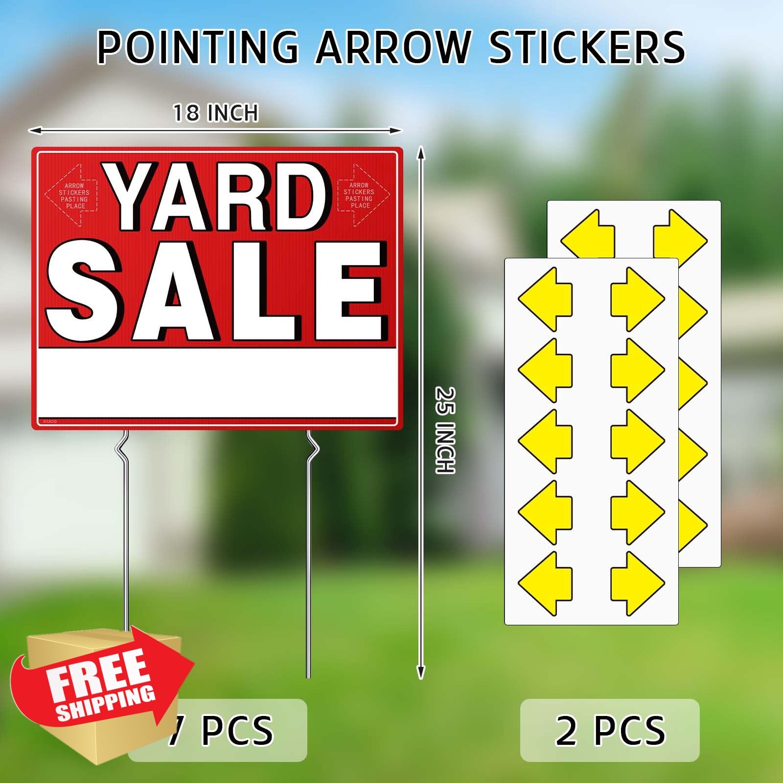 Kuco 7 Double-Sided Yard Sale Signs