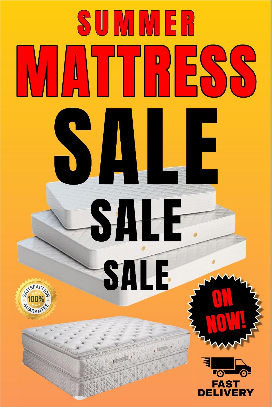 12 Printed Advertising poster signs 24&Prime;x36&Prime; each Your Ai Design Bulk printing