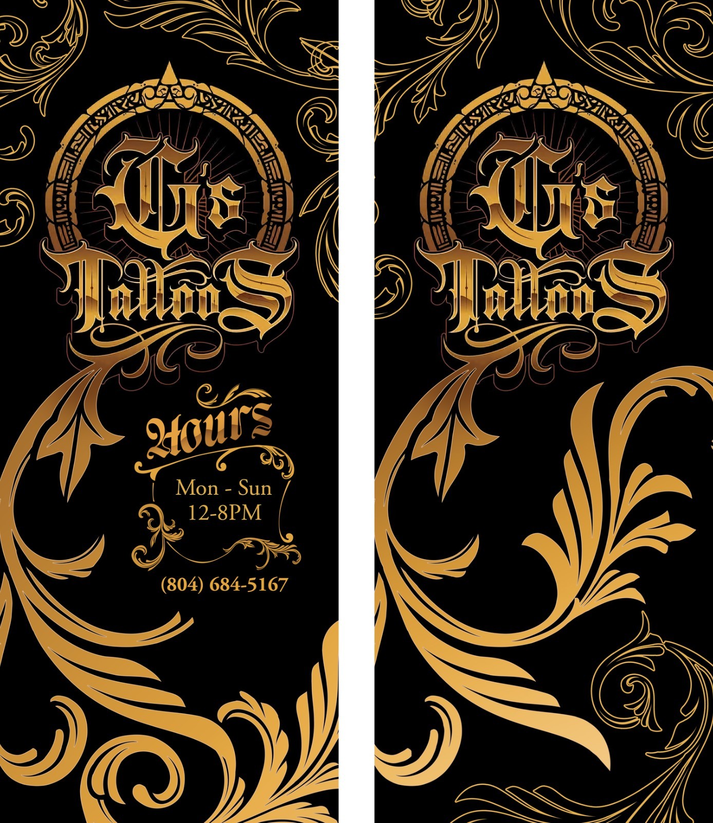 Storefront Window Decals: Includes FULL DESIGN