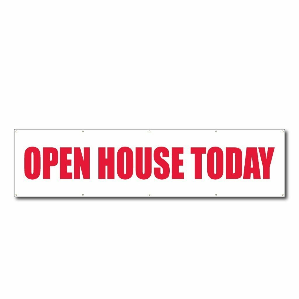 2&prime; x 6&prime; Open House Today Banner