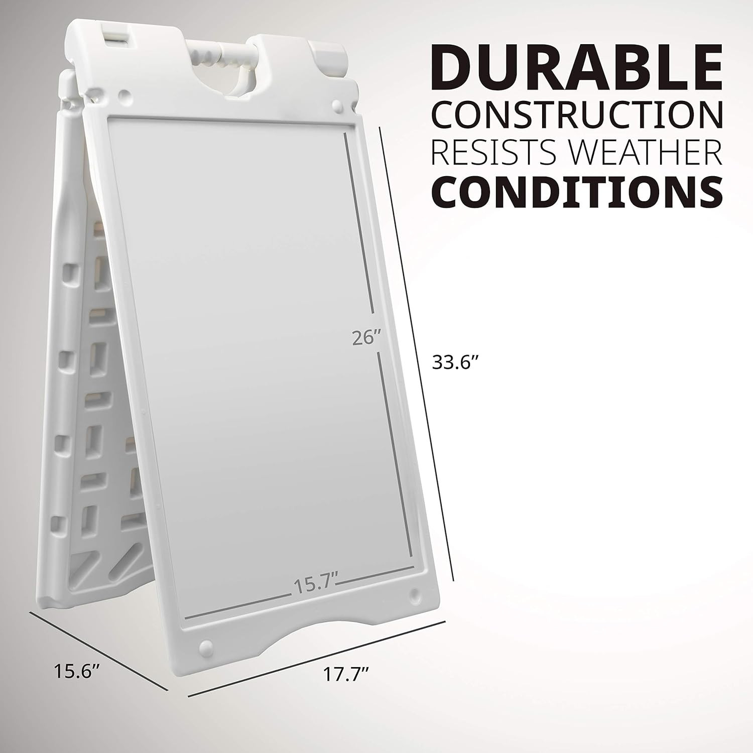 A-Frame Signboard 15.7” X 26” Display Surface – Small Outdoor Sandwich Board W/W