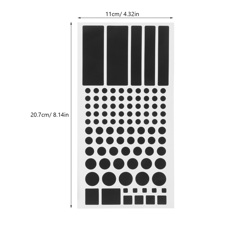 2 Sheets LED Light Shielding Sticker Dimming Tape Blocking Stickers Router Tv