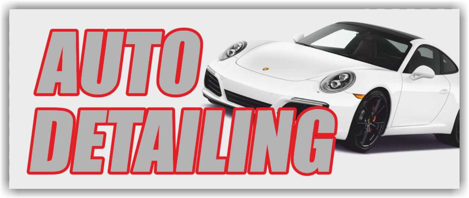 AUTO DETAILING Advertising Banner Vinyl Sign service repair cleaning car wash